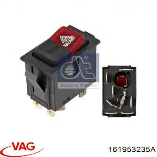 161953235A VAG кнопка включення аварійного сигналу