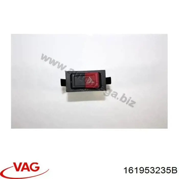Кнопка включення аварійної сигналізації VAG 161953235B ціна, від 4.36 USD