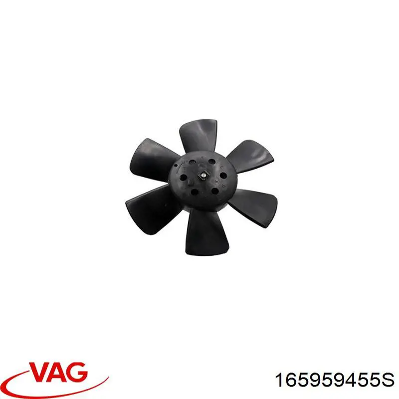Купити 165959455S VAG Електровентилятор охолодження в зборі (двигун + крильчатка)