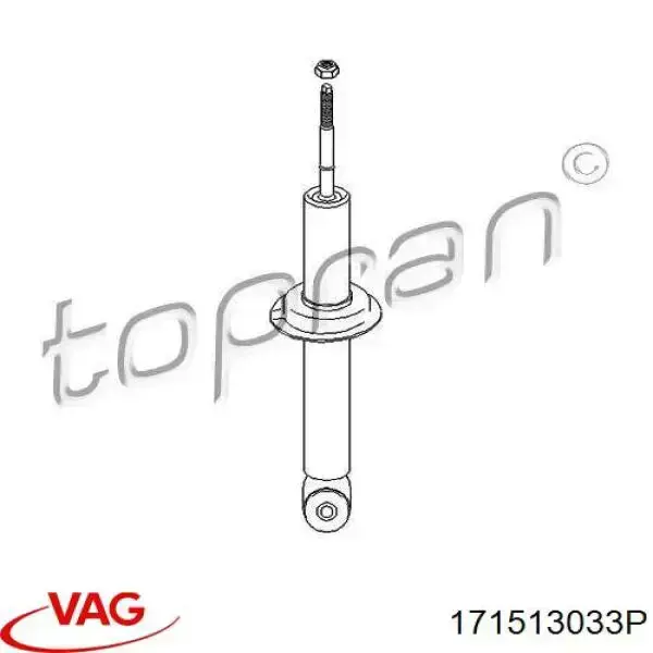 Амортизатор задній 171513033P VAG