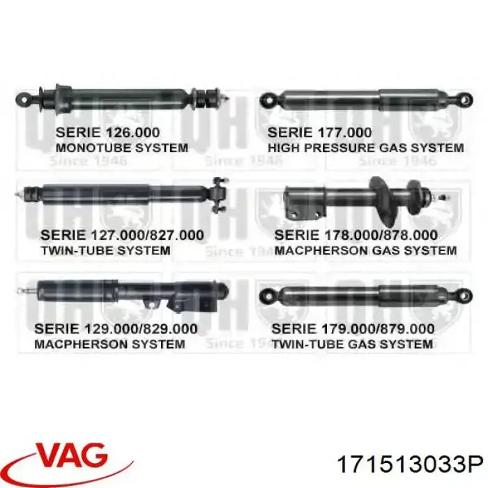 Задній амортизатор VAG 171513033P