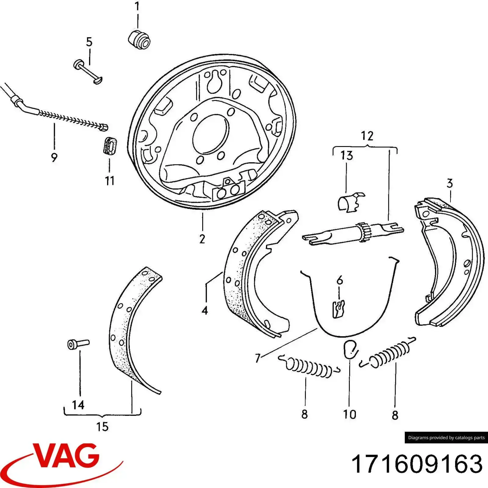  VAG 171609163 ціна, від 2.68 USD