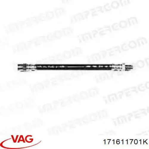 Шланг гальмівний передній VAG 171611701K ціна, від 5.51 USD