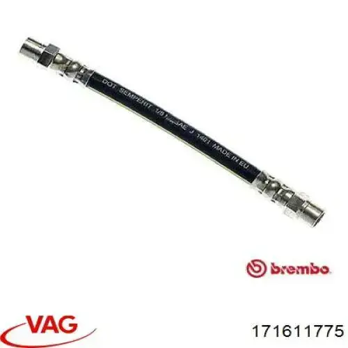 Шланг гальмівний задній VAG 171611775 ціна, від 3.68 USD