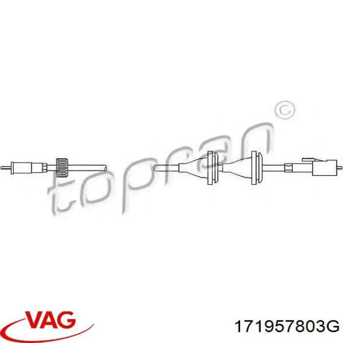 Трос приводу спідометра 171957803G VAG