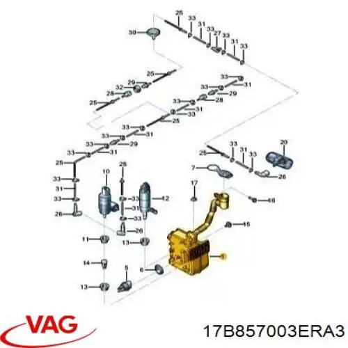 17B857003ERA3 VAG Передня панель