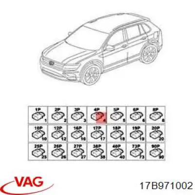  VAG 17B971002 ціна, від 38.64 USD