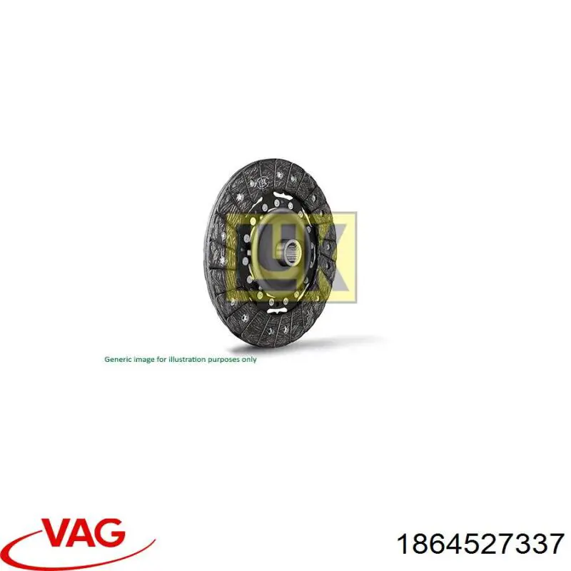 1864527337 VAG Диск зчеплення