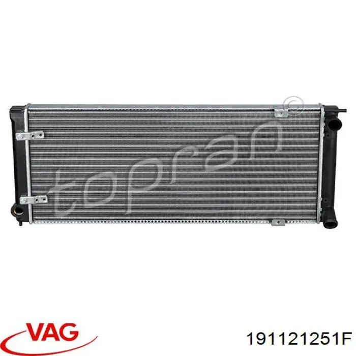 Радіатор основний VAG 191121251F ціна, від 44.78 USD