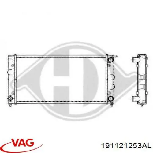 Радіатор основний VAG 191121253AL
