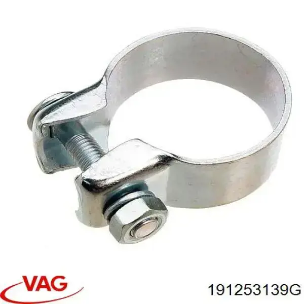 Кронштейн/хомут глушника, передній 191253139G VAG