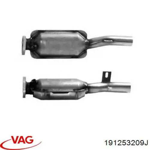 Купити 191253209J VAG Глушник, передня частина