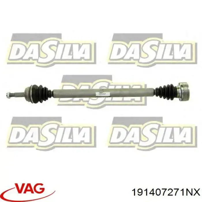 Привід передній лівий VAG 1H0407271FX ціна, від 66.73 USD