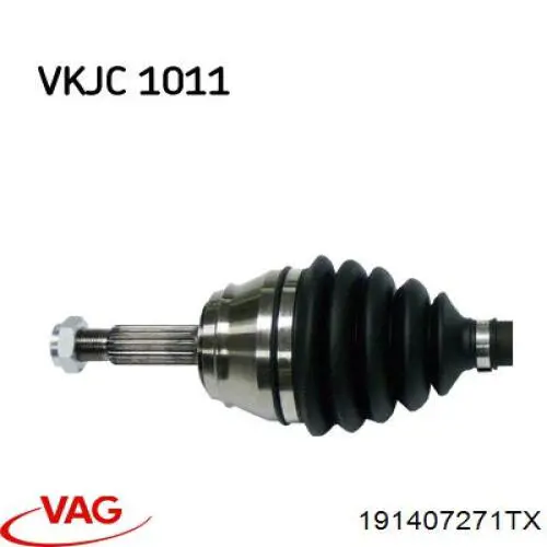 Привід передній лівий VAG 191407271TX ціна, від 76.78 USD