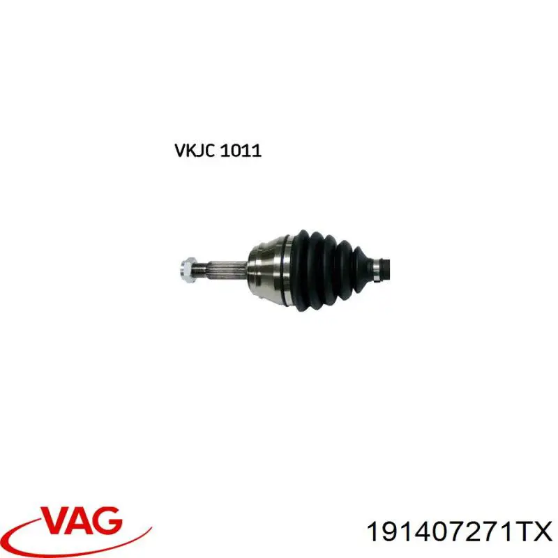 Купити 191407271TX VAG Ліва піввісь