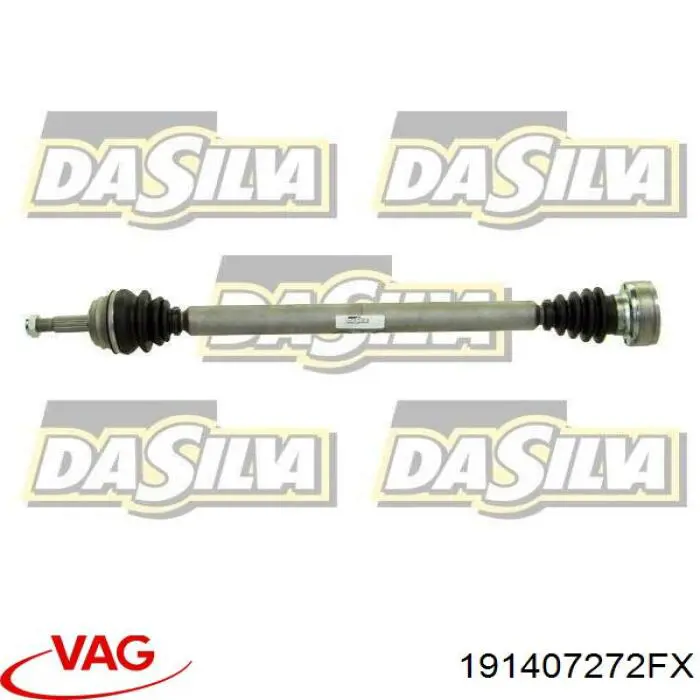 Піввісь передня, права VAG 191407272FX ціна, від 77.61 USD