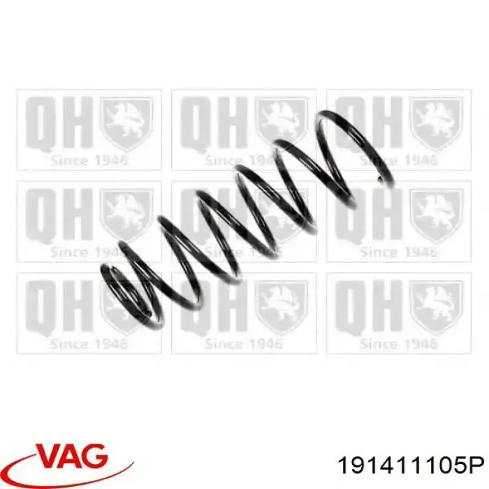 Купити 191411105P VAG Гвинтова пружина підвіска