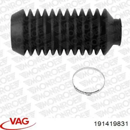 Пильник рульового механізму/рейки, лівий VAG 191419831 ціна, від 3.07 USD