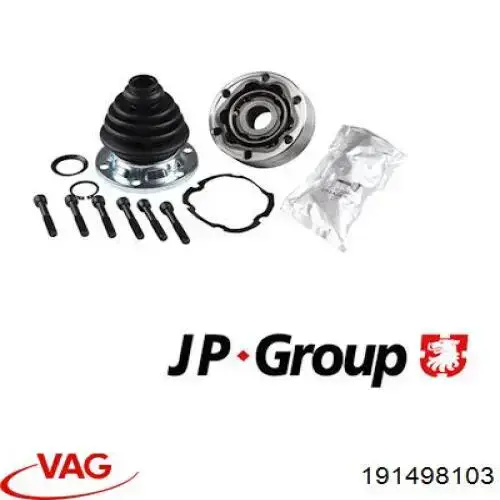 Шарнір кутових швидкостей передній лівий VAG 191498103 ціна, від 27.25 USD