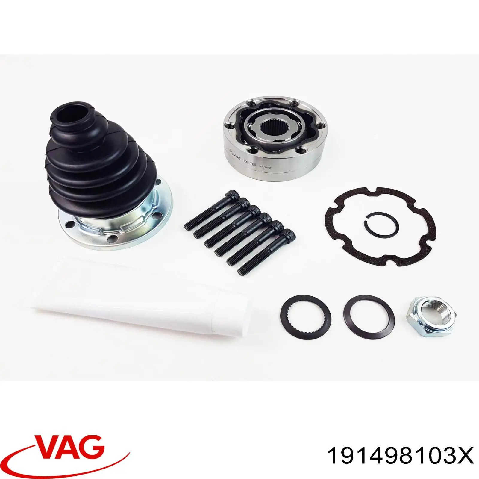 Купити 191498103X VAG Граната внутрішня, передня, ліва