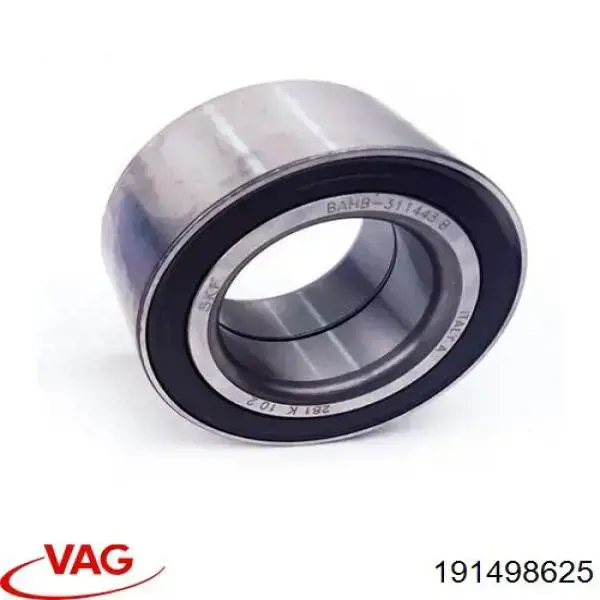 Комплект підшипник маточини передньої VAG 191498625 ціна, від 11.43 USD