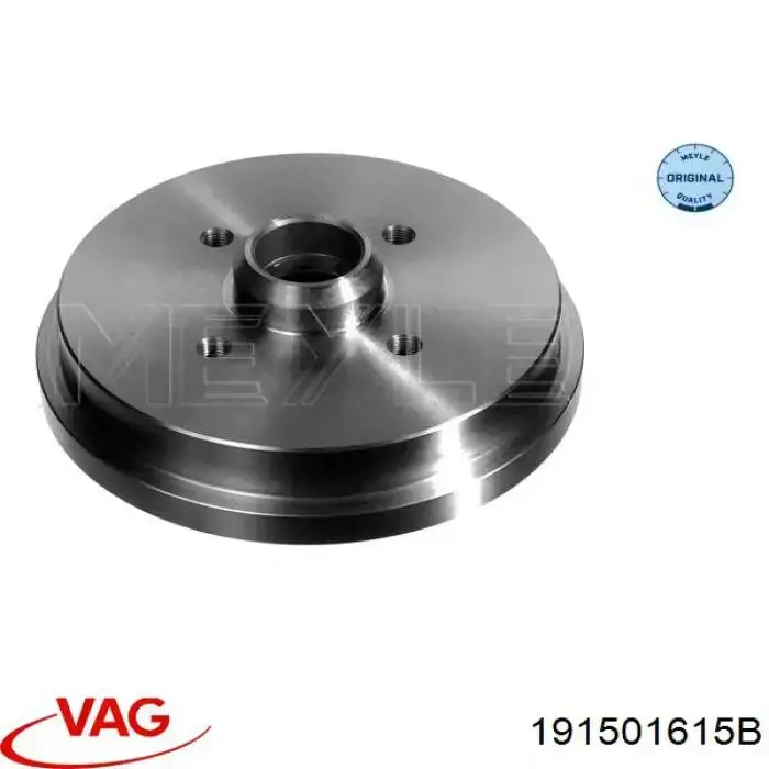 Барабан гальмівний задній VAG 191501615B