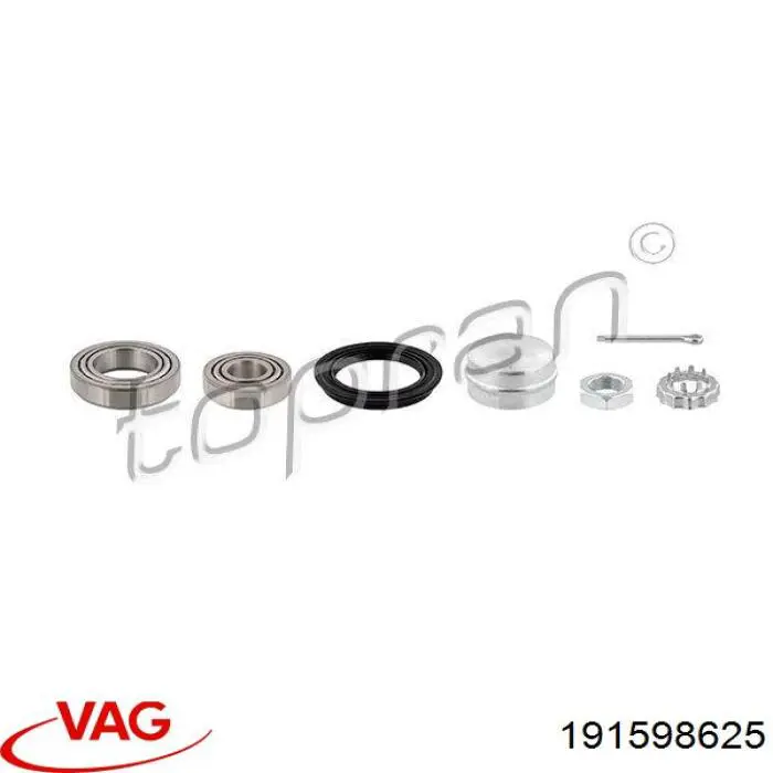 Підшипник маточини задньої VAG 191598625 ціна, від 7.60 USD
