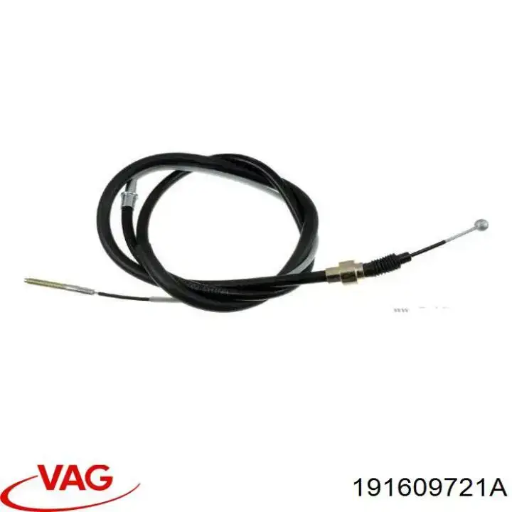 Трос ручного гальма задній, правий/лівий VAG 191609721A ціна, від 6.21 USD