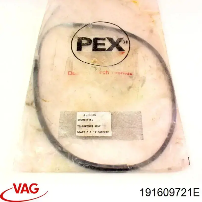 Трос ручного гальма задній, правий/лівий VAG 191609721E ціна, від 5.47 USD
