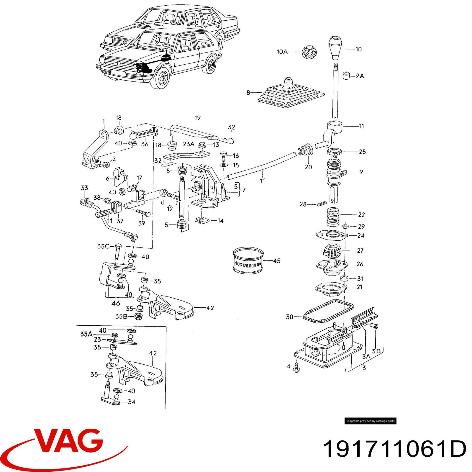 191711061D VAG Куліса КПП