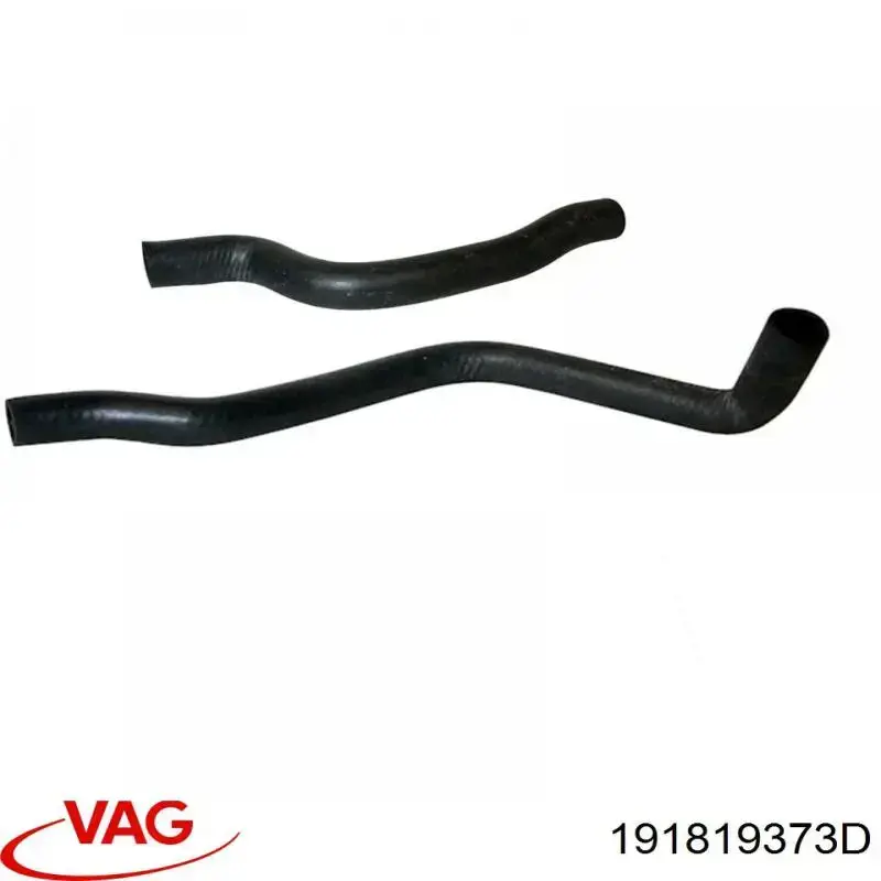 Шланг радіатора опалювача/пічки, обратка VAG 191819373D ціна, від 3.35 USD