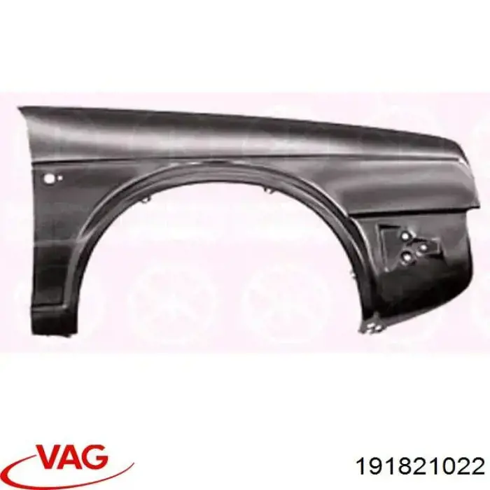 Крило переднє праве VAG 191821022 ціна, від 40.05 USD