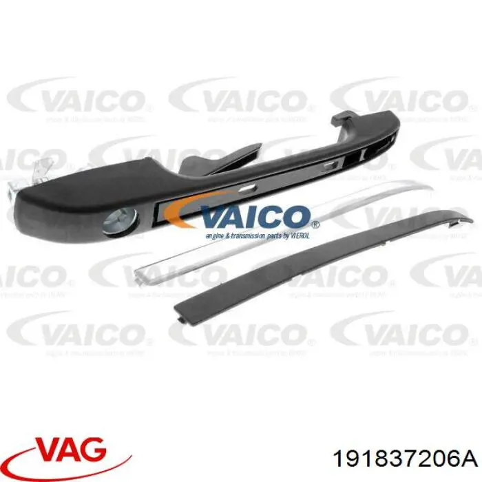 Ручка передньої двері зовнішня права VAG 191837206A ціна, від 6.45 USD