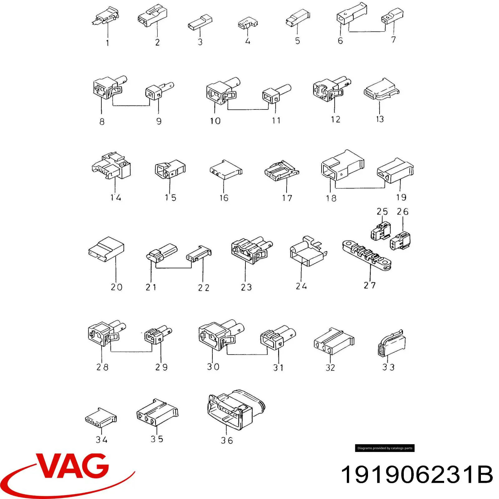  VAG 191906231B ціна, від 3.16 USD