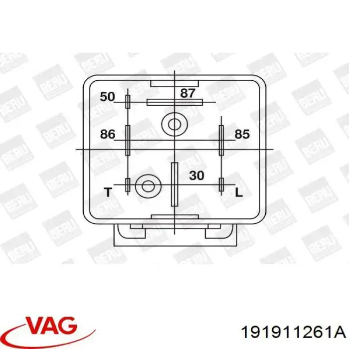 Реле управління VAG 191911261A ціна, від 8.95 USD