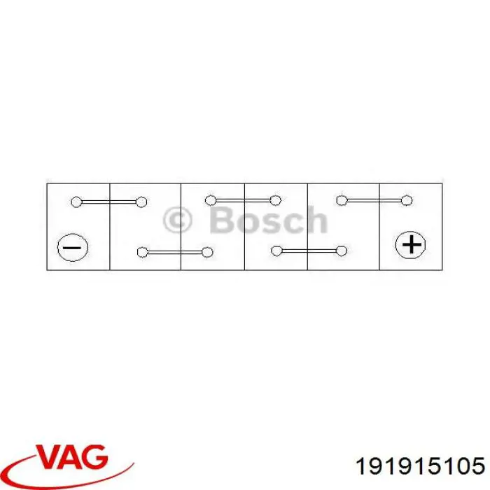Батарея акумуляторна VAG 191915105 ціна, від 72.81 USD