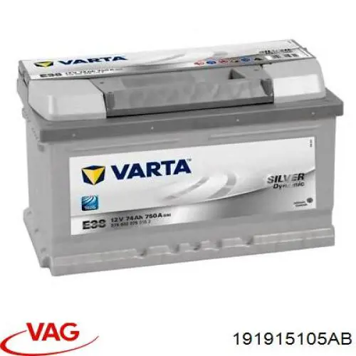 Купити 191915105AB VAG Автомобільна батарея