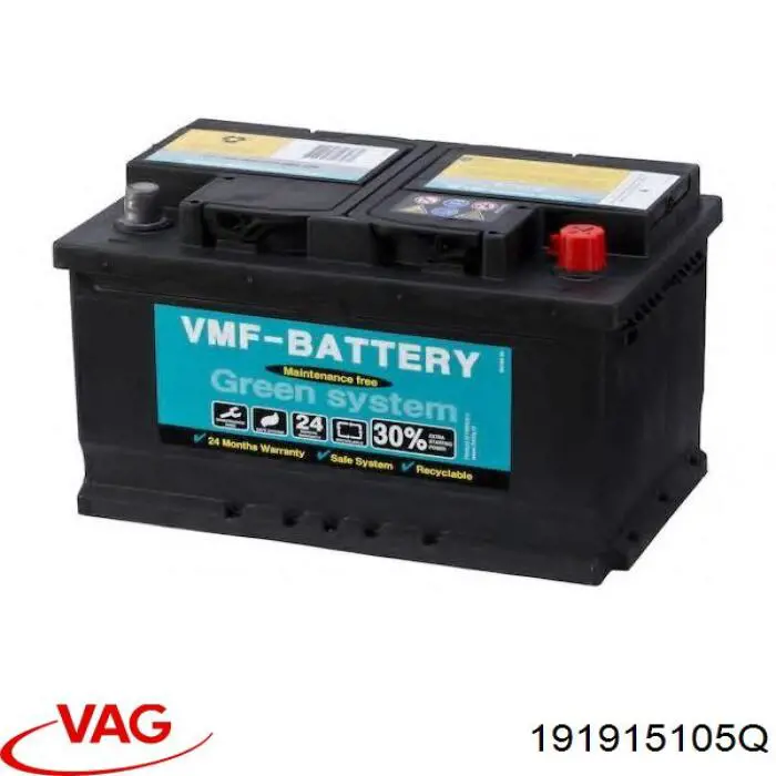 Батарея акумуляторна VAG 191915105Q ціна, від 121.81 USD