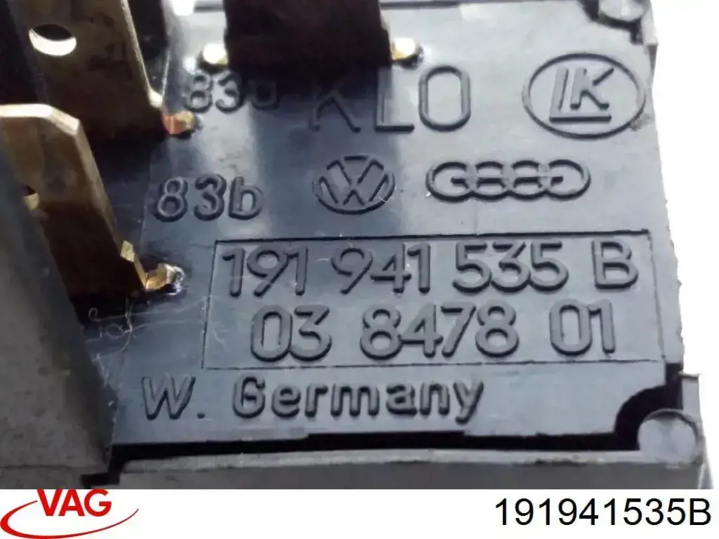 Кнопка вмикання протитуманних фар 191941535B VAG