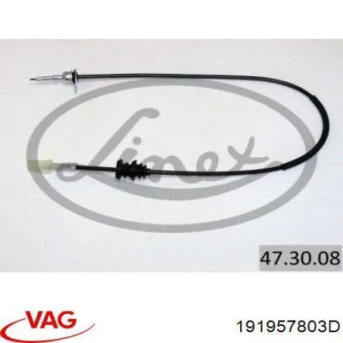 Трос приводу спідометра VAG 191957803D ціна, від 7.72 USD