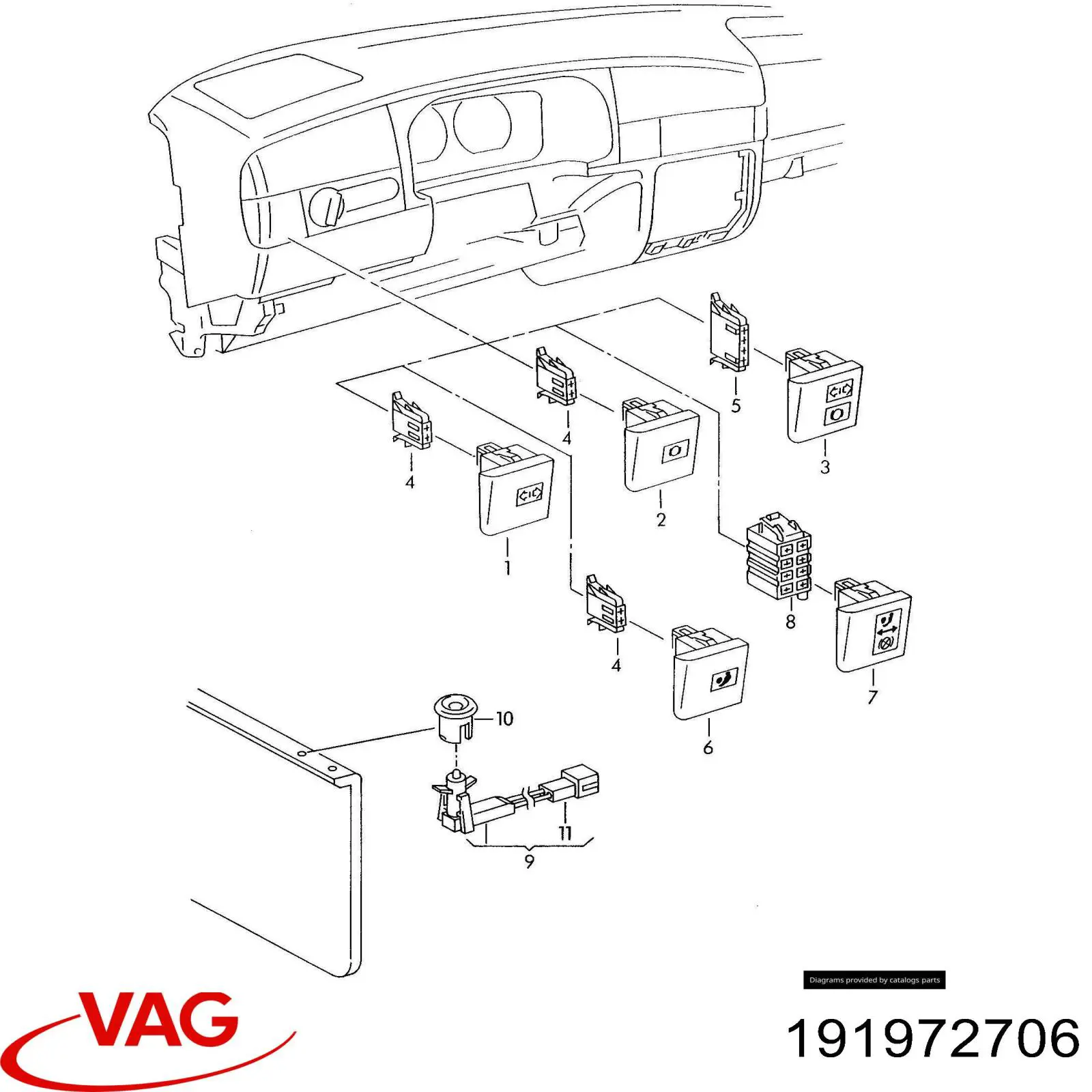 Купити 191972706 VAG 