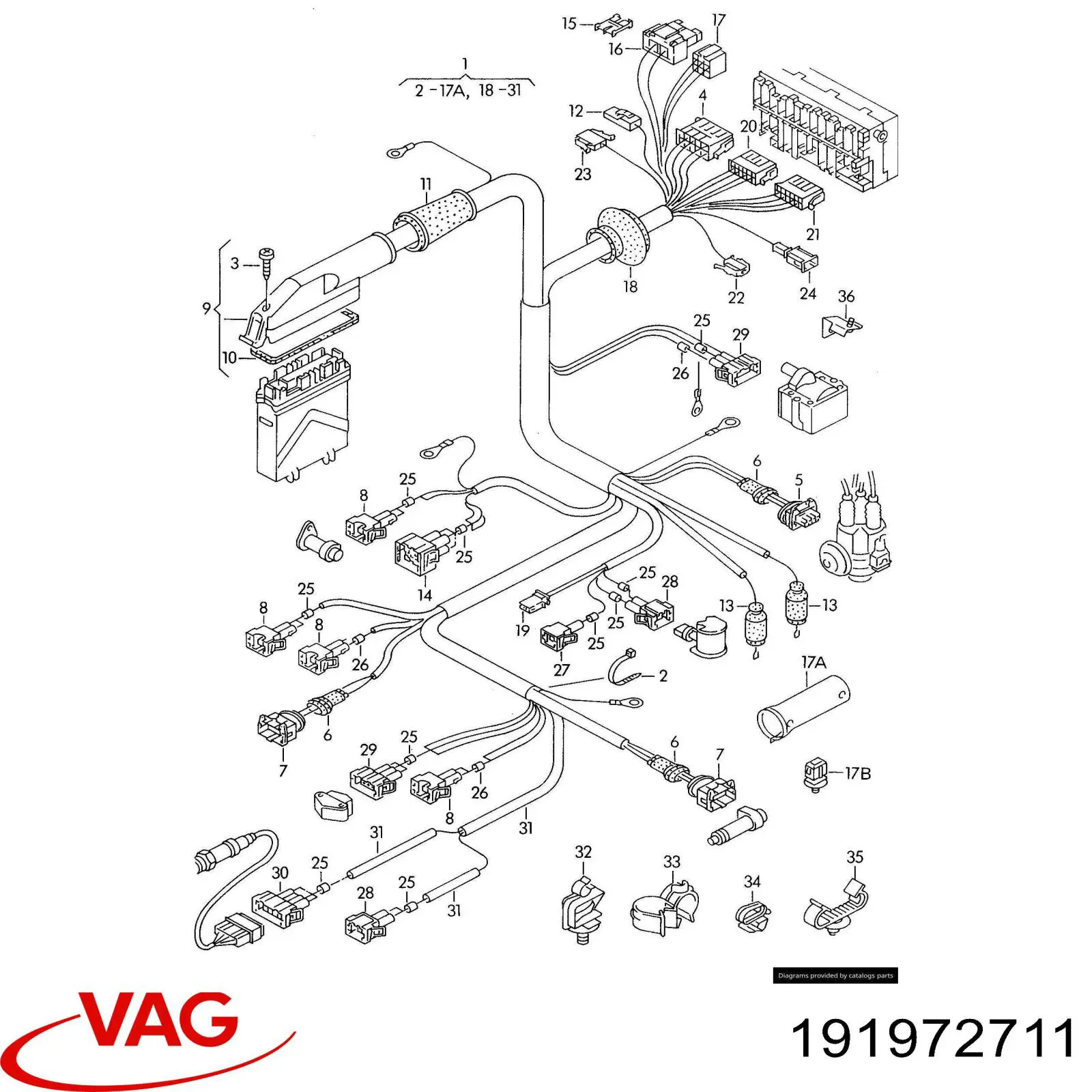  VAG 191972711 ціна, від 2.37 USD