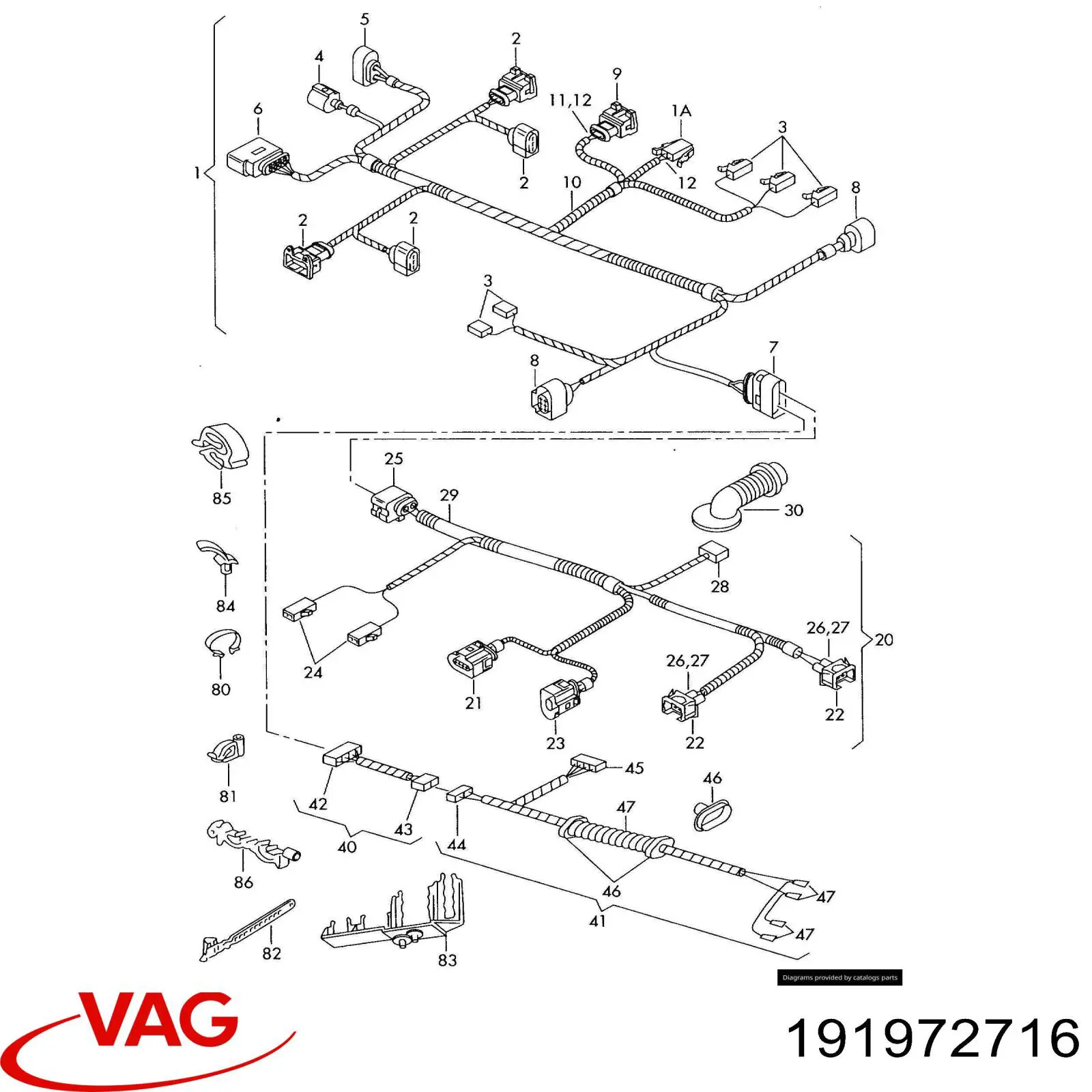  VAG 191972716 ціна, від 5.85 USD