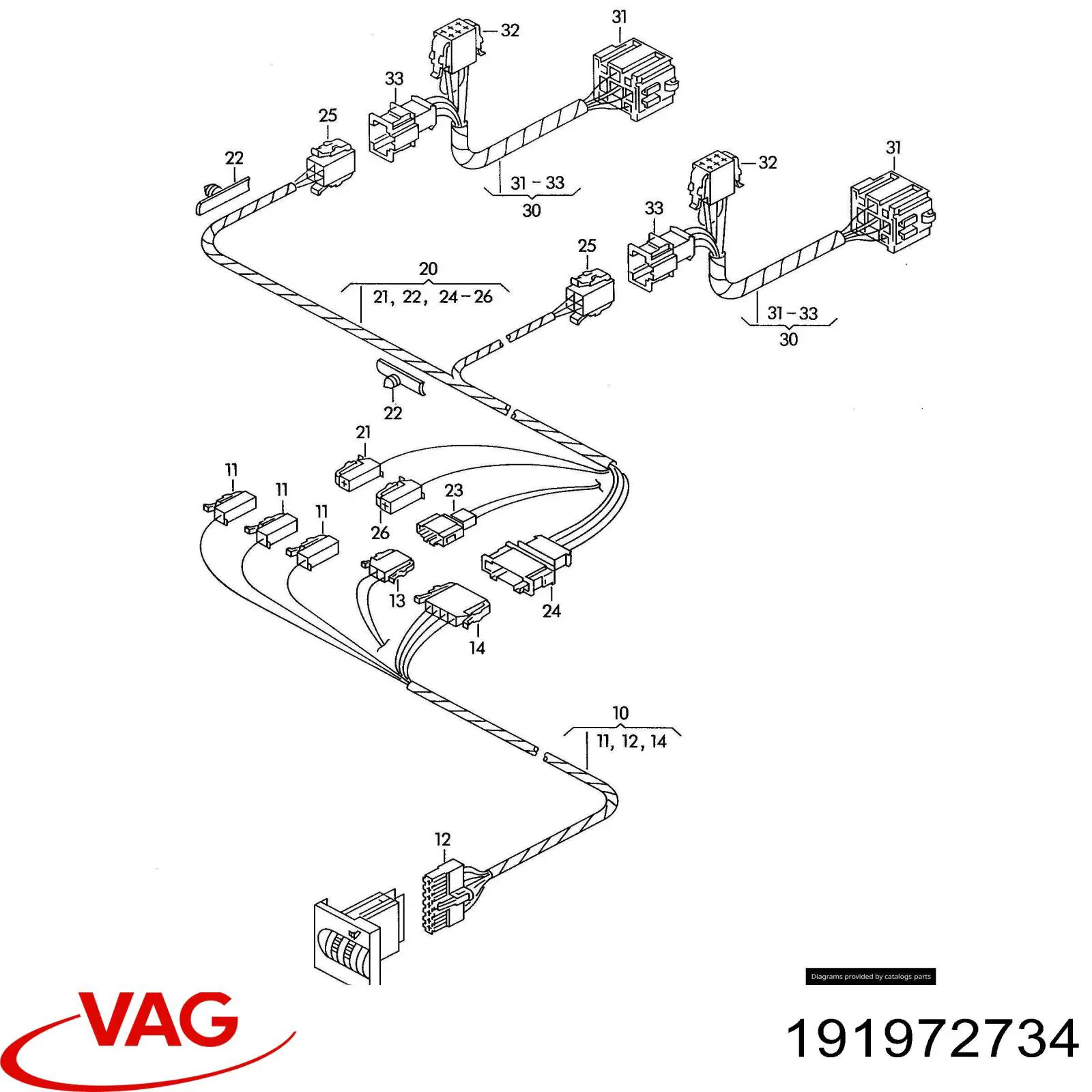  VAG 191972734 ціна, від 6.94 USD