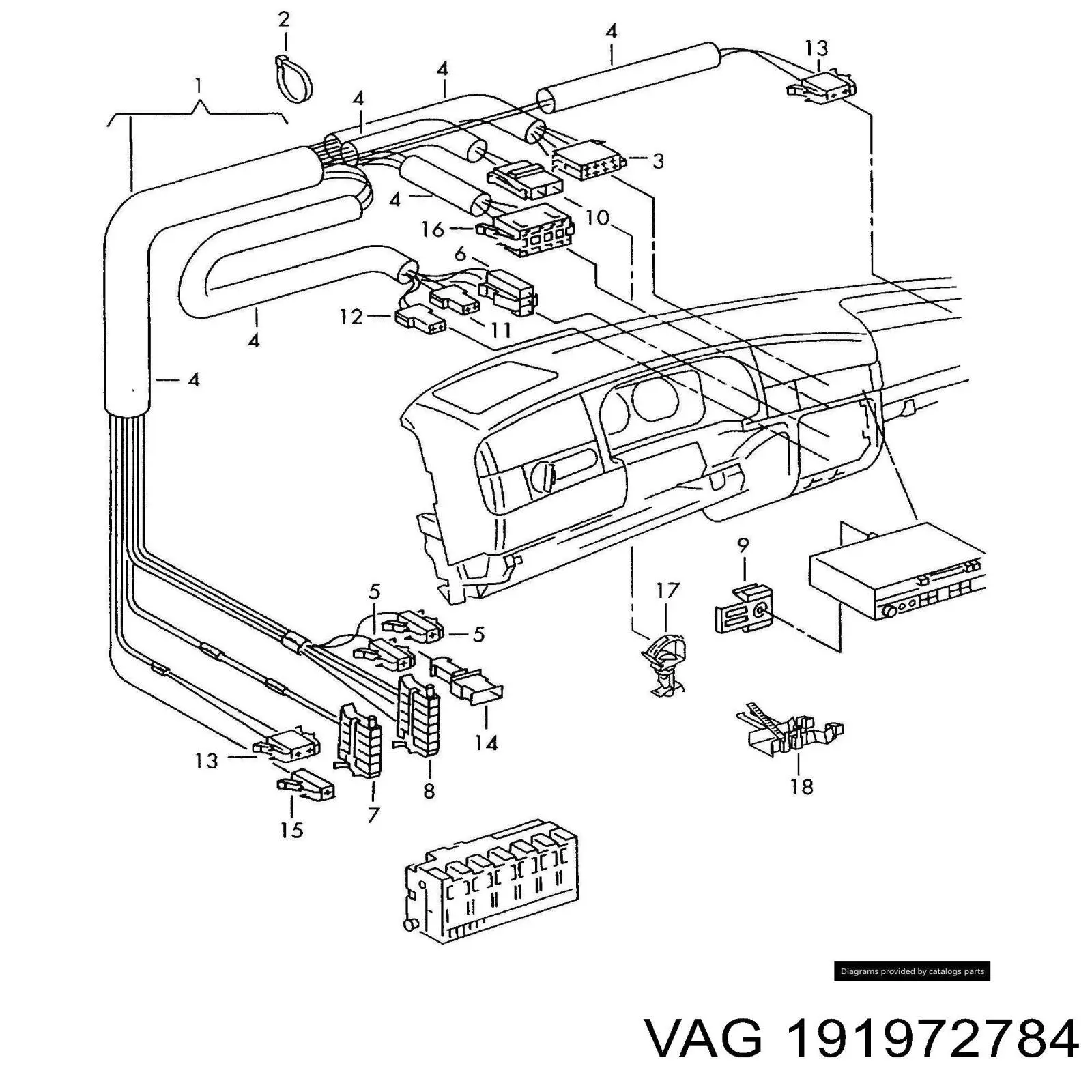  VAG 191972784 ціна, від 3.88 USD