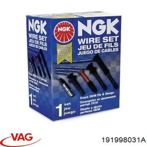 Дроти запалювання VAG 191998031A ціна, від 40.93 USD