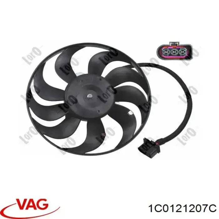 Кожух вентилятора VAG 1C0121207C