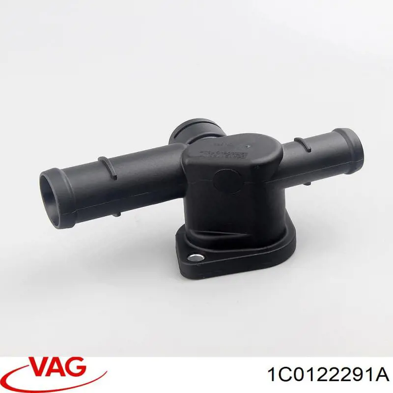 Фланець системи охолодження (трійник) 1C0122291A VAG