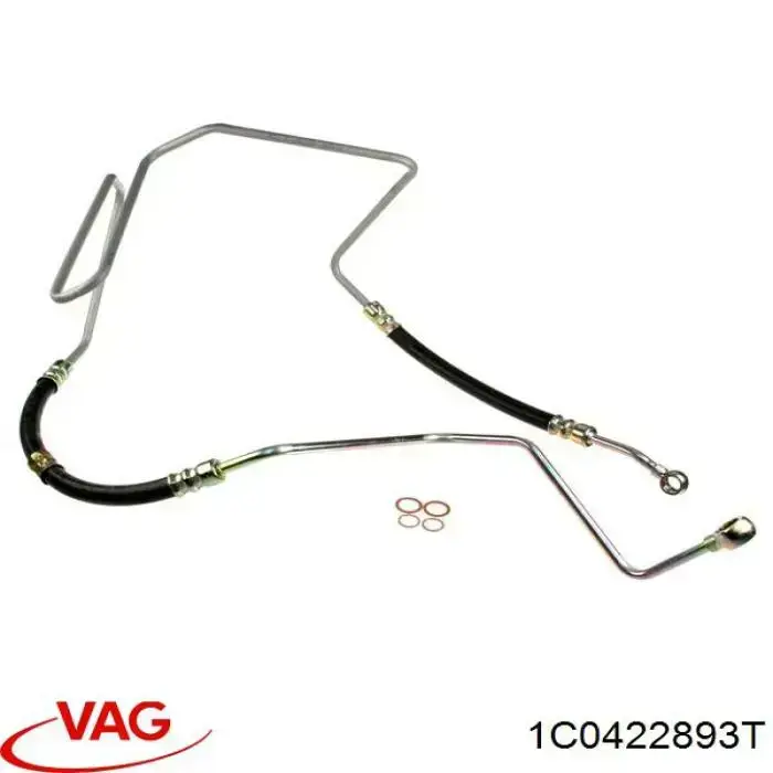 Купити 1C0422893T VAG Шланг ГПК, високого тиску рейки керма