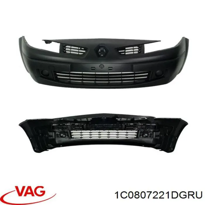 Передній бампер 1C0807221DGRU VAG